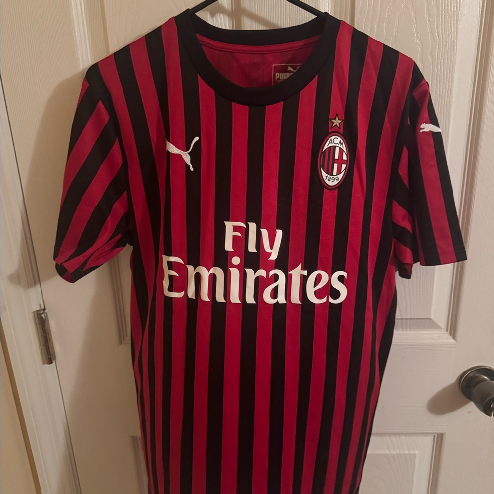 Puma Red and Black Sports Jersey